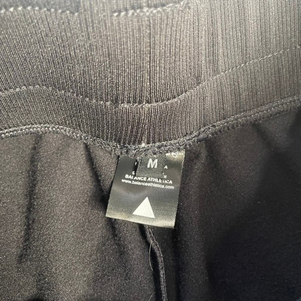 Balance Athletica Joggers Black‎ Medium Activewear Sweatpants Reflective Logo - Picture 4 of 5